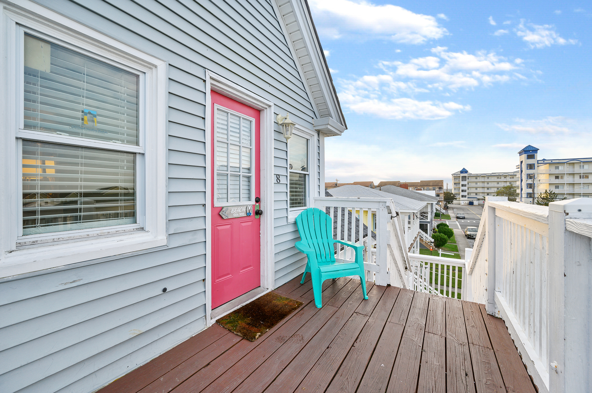 Enjoy the beautiful views from the front, entry patio of this 3rd floor condo