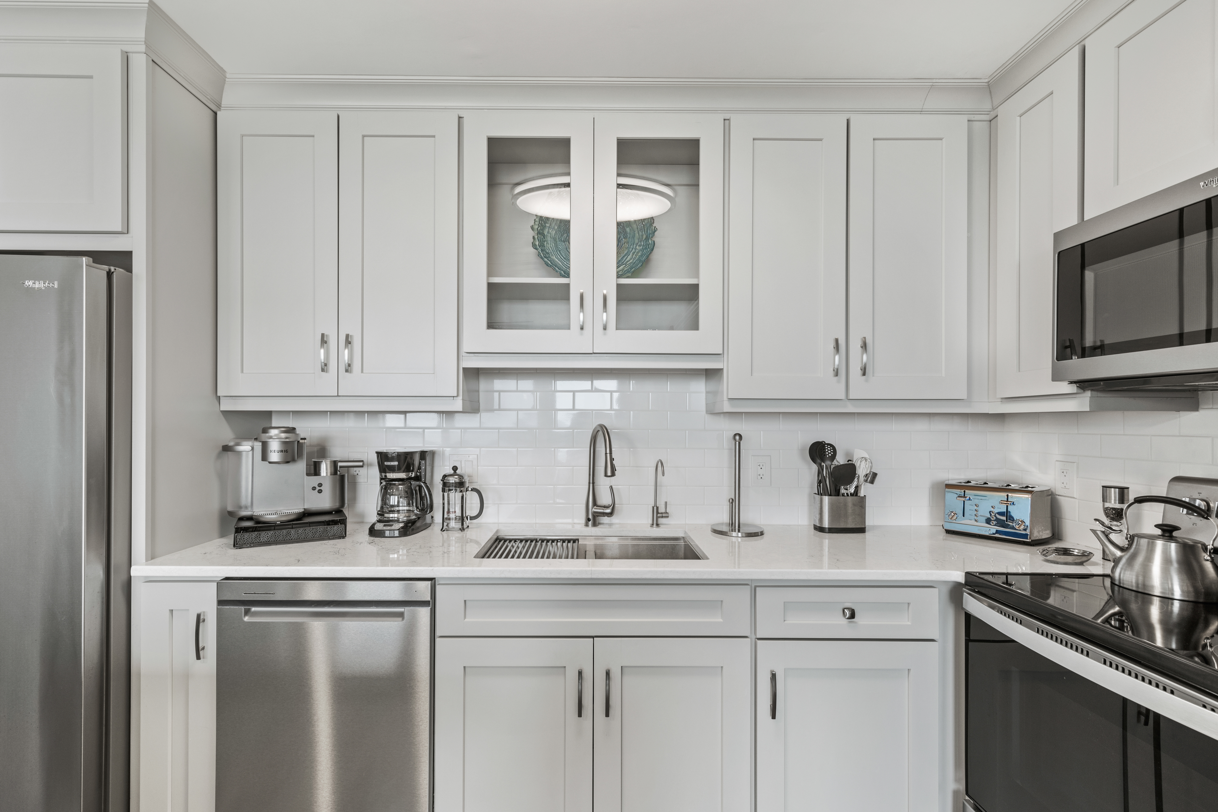 This Light Bright & Open Kitchen will be a Chef's Dream.