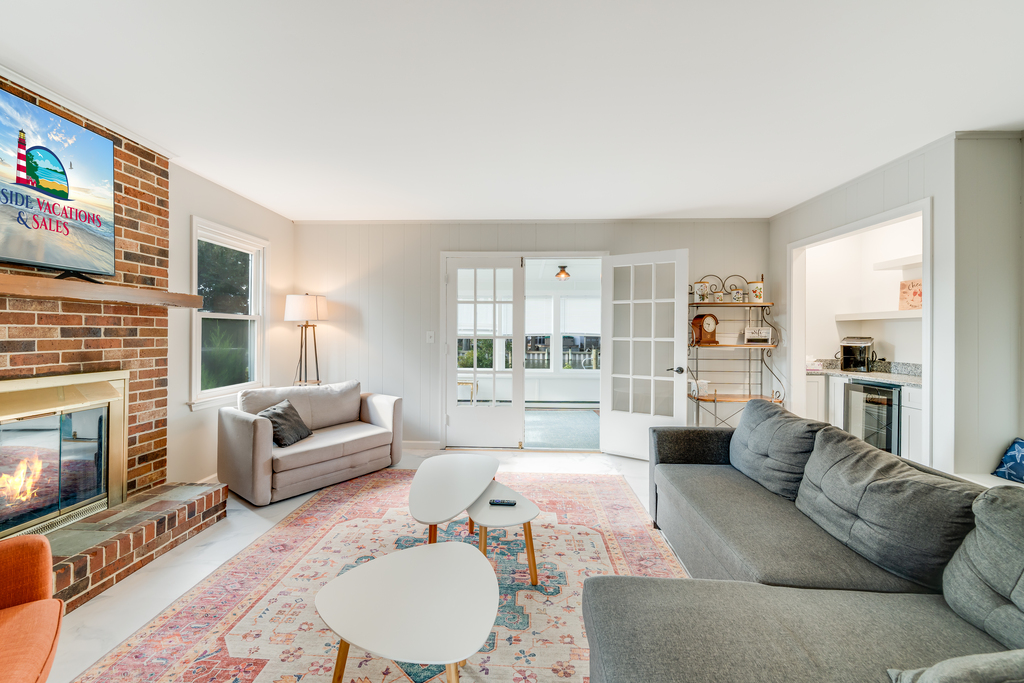 Living Area has a Sleeper Sofa and Sleeper Chair, in case you need some different bedding options.