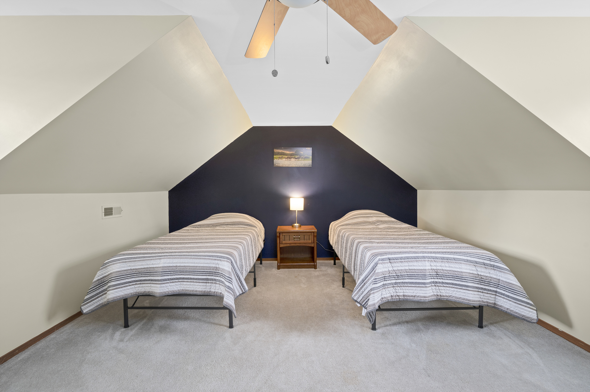 Bedroom 3 has 2 Twin Beds and lots of space.