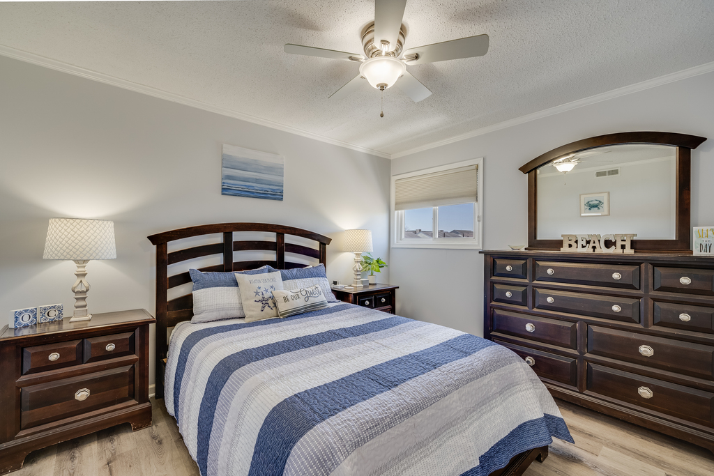 Warm & Soothing colors make this Primary Bedroom the perfect spot to unwind!