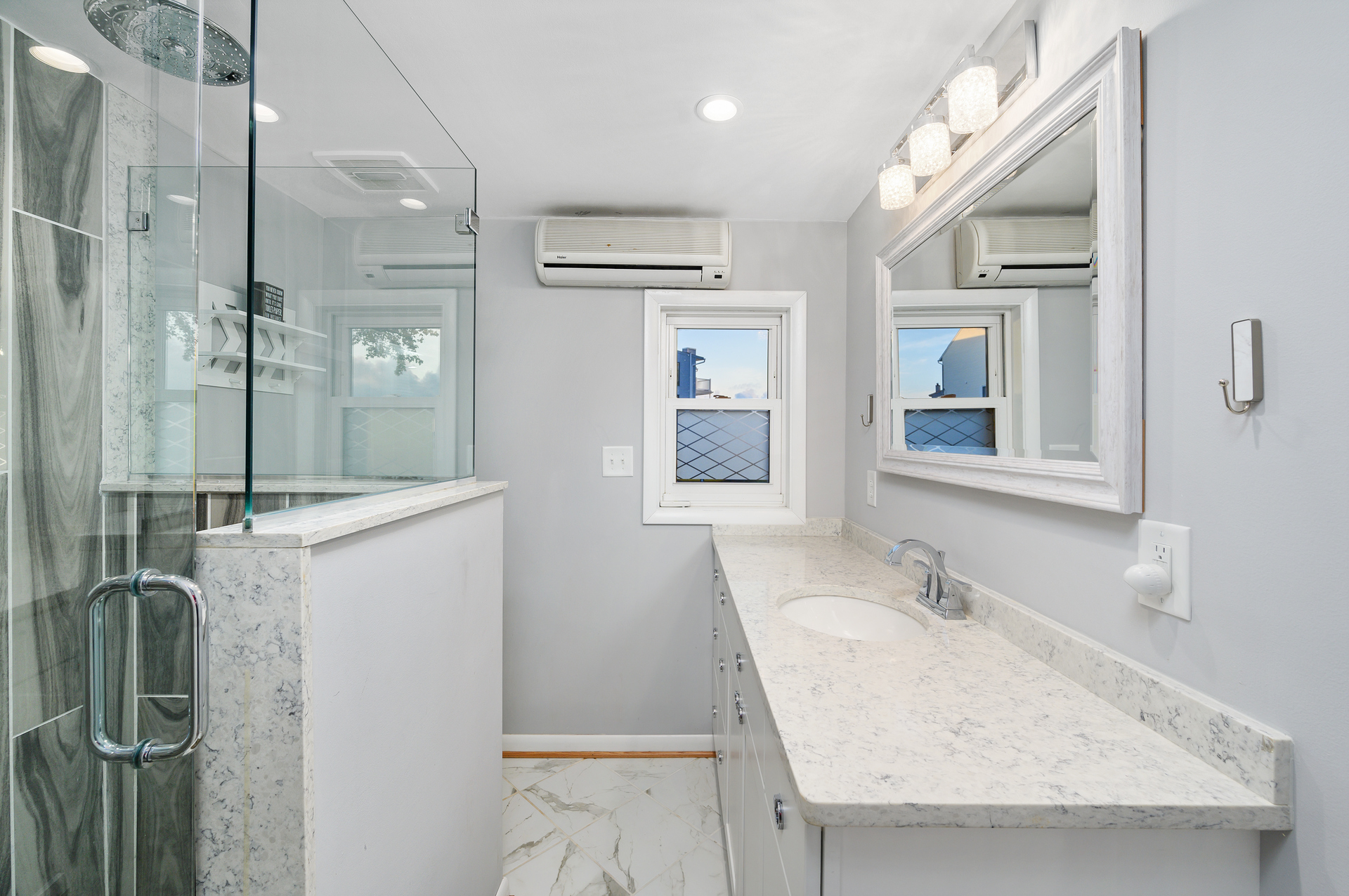 Beautifully renovated 1st floor full bathroom