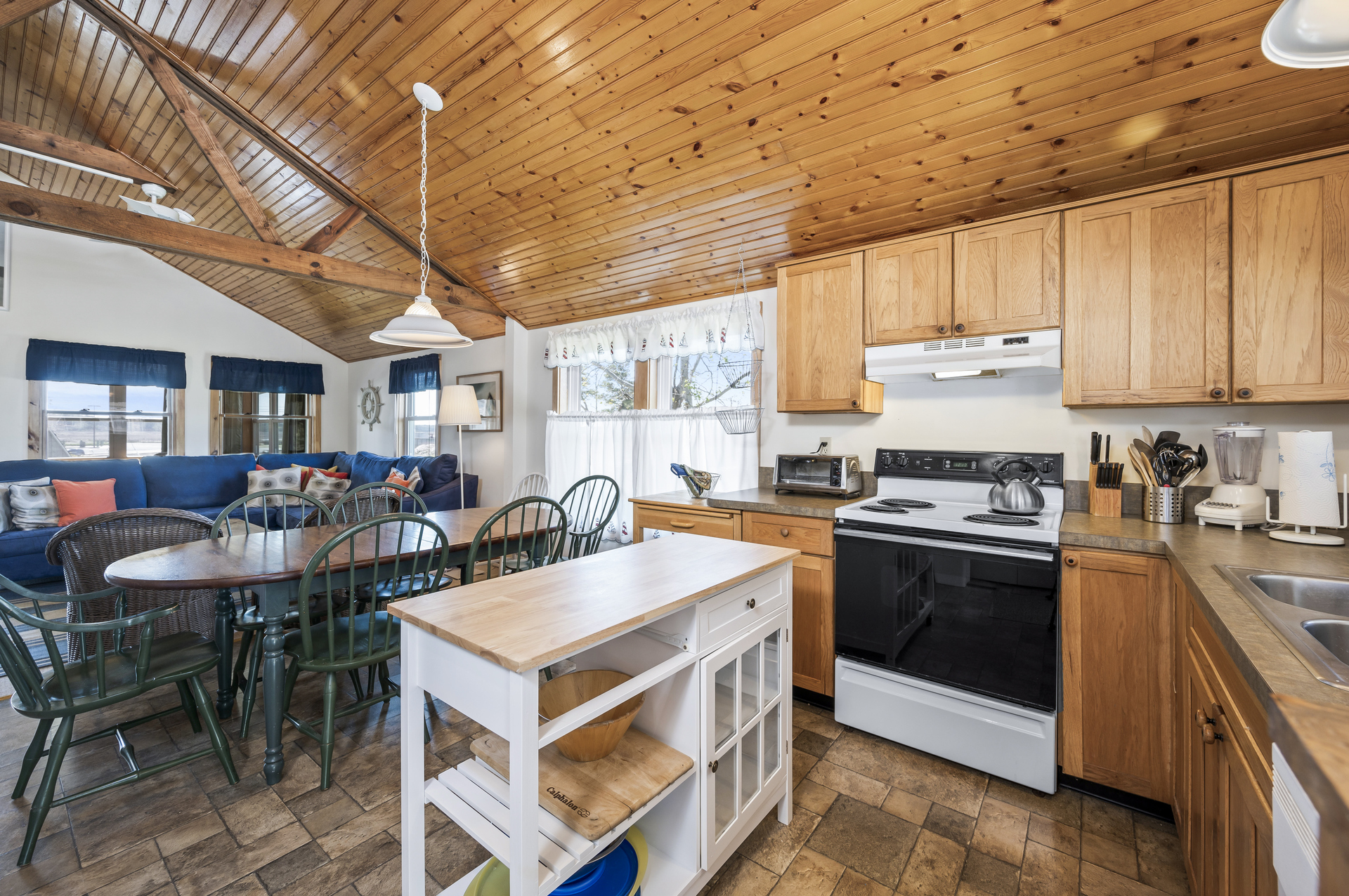 The Kitchen is well-stocked with all you need.