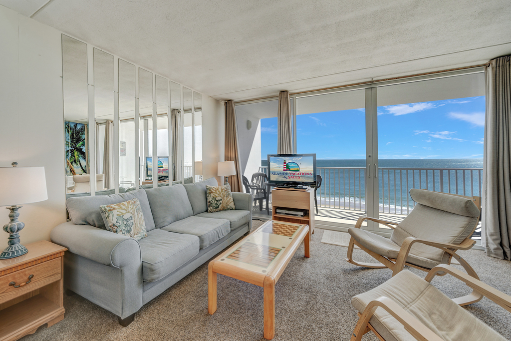 Enter into the warm open Living Space that provides plenty of comfy seating!