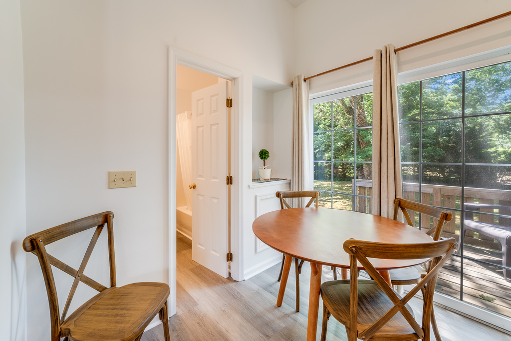 Enjoy family meals in the dining area in the comfort of AC.