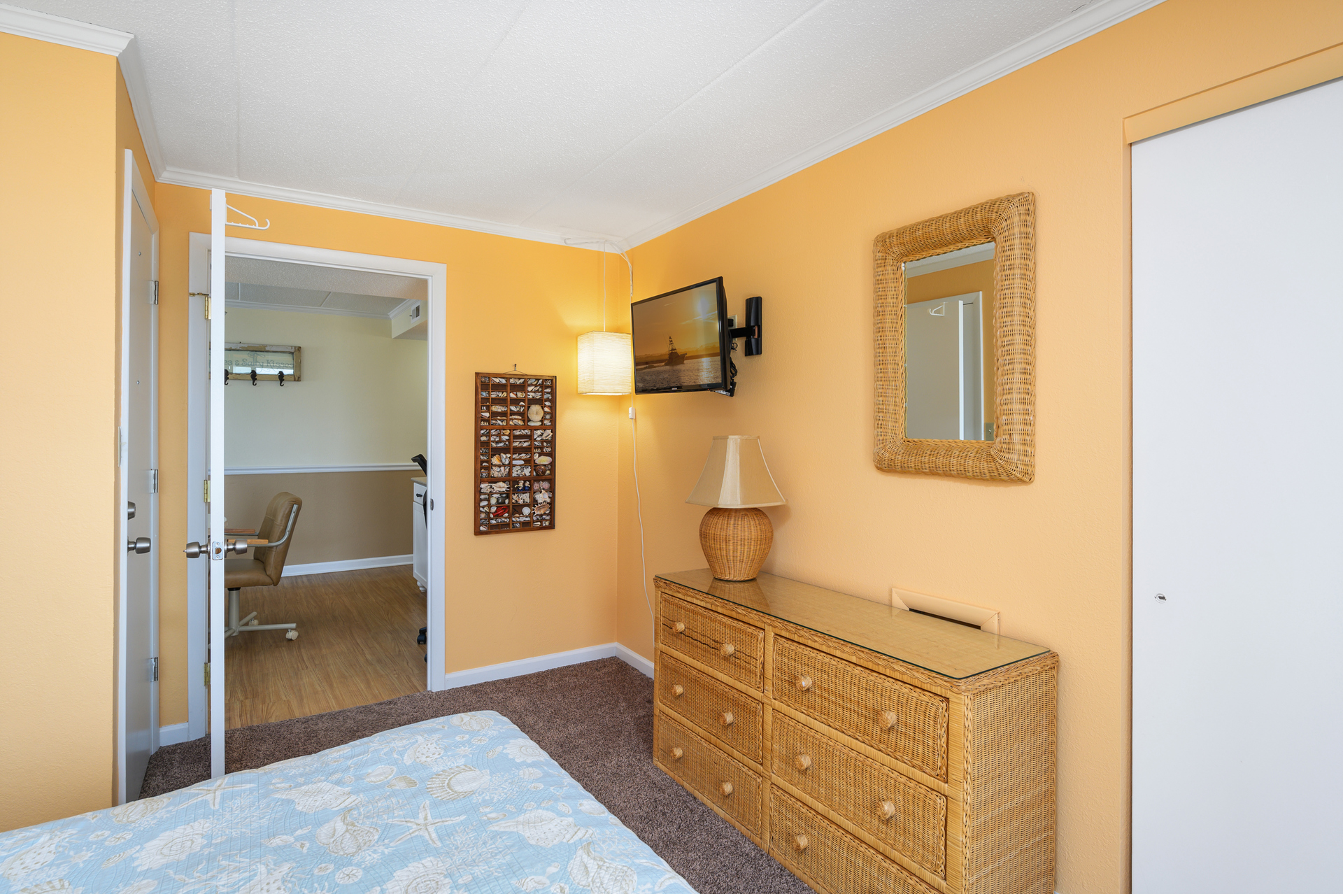 Bedroom 2 also has its own Flat Screen TV