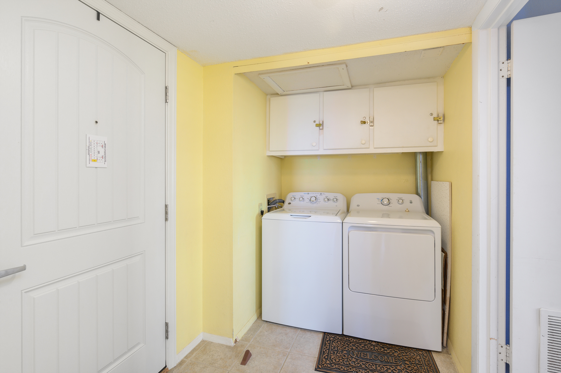 Pack less and take advantage of the condo's washer and dryer!