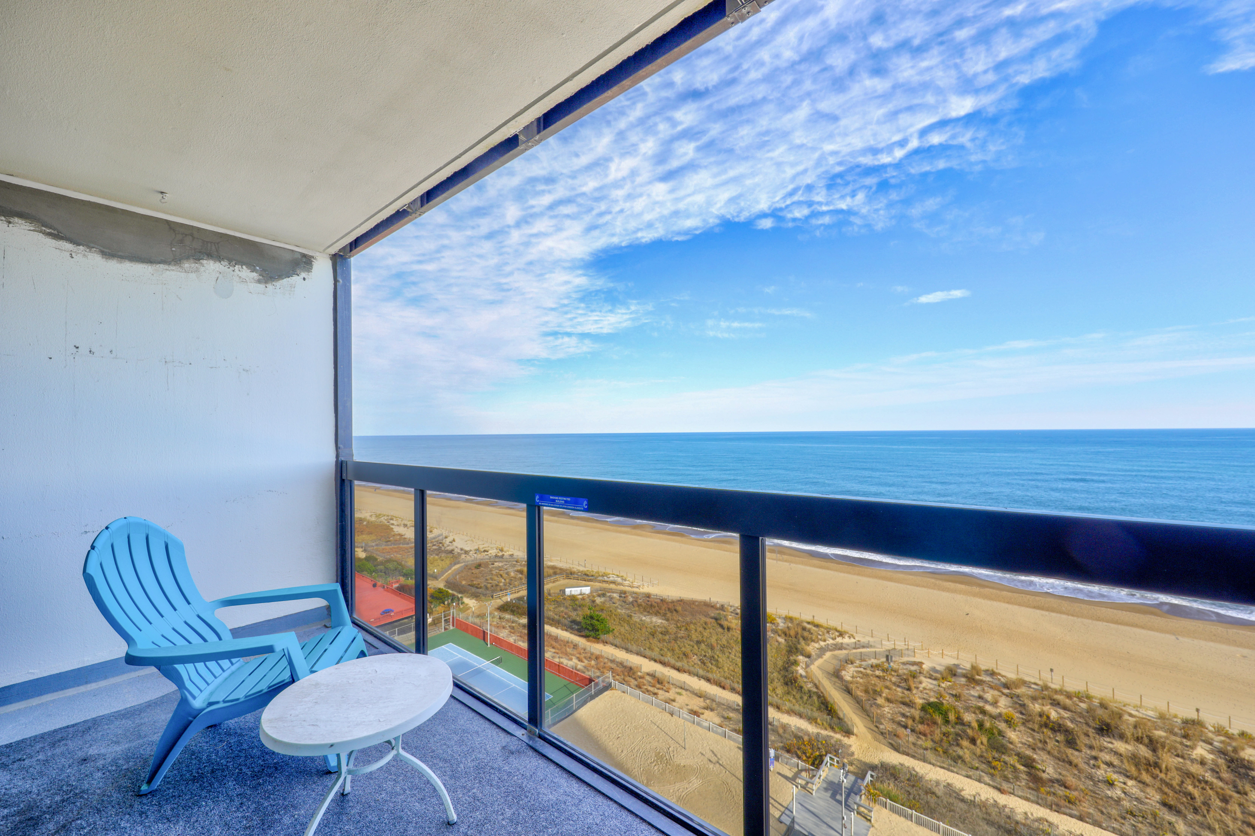 Catch the sunrise over the ocean every morning.