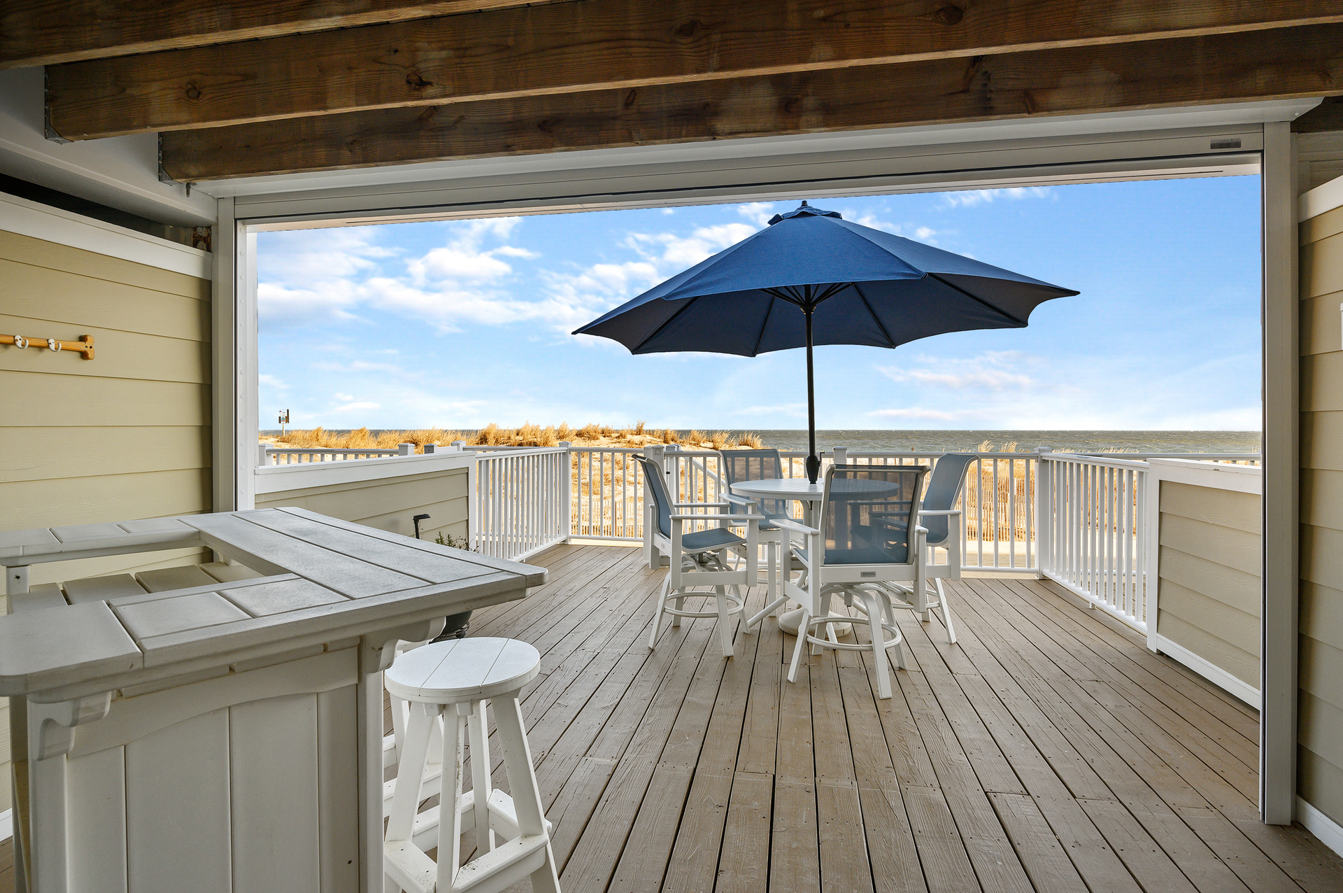 Break out your sunglasses and be ready to enjoy cocktails on the private Deck!