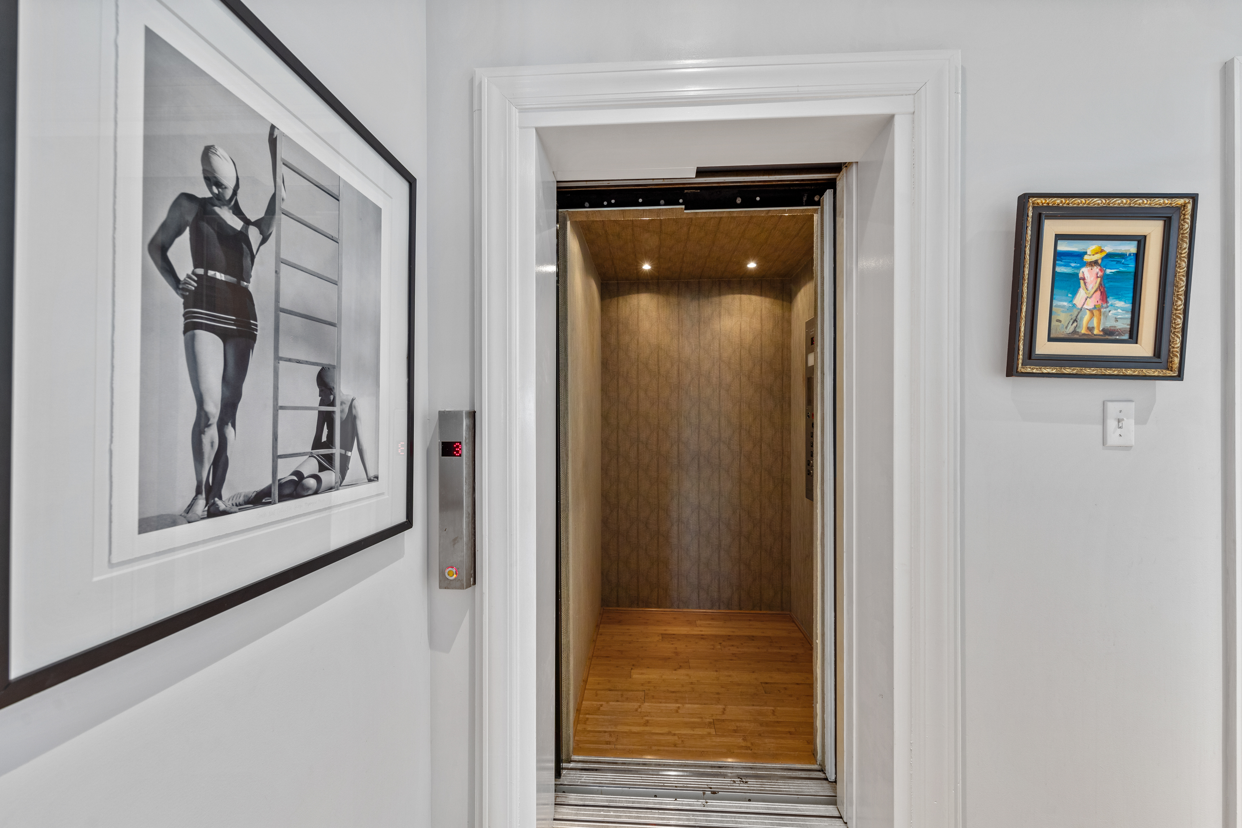 This makes settling in between the first 3 floors a breeze! *The elevator does NOT service the 4th Floor*