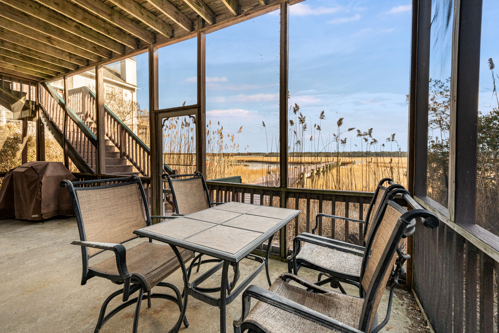 Screened Porch on ground level - New Furnishings and Decor for Summer 2026!