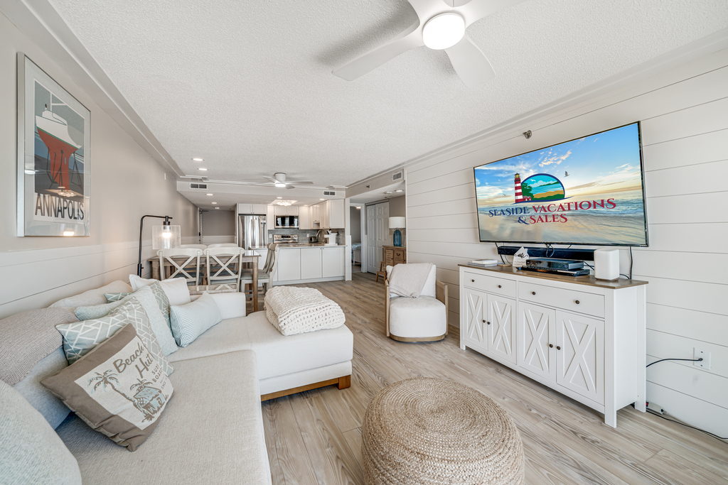 This Living Room feels like a seaside hug with Beachy vibes perfect for kicking back in style!