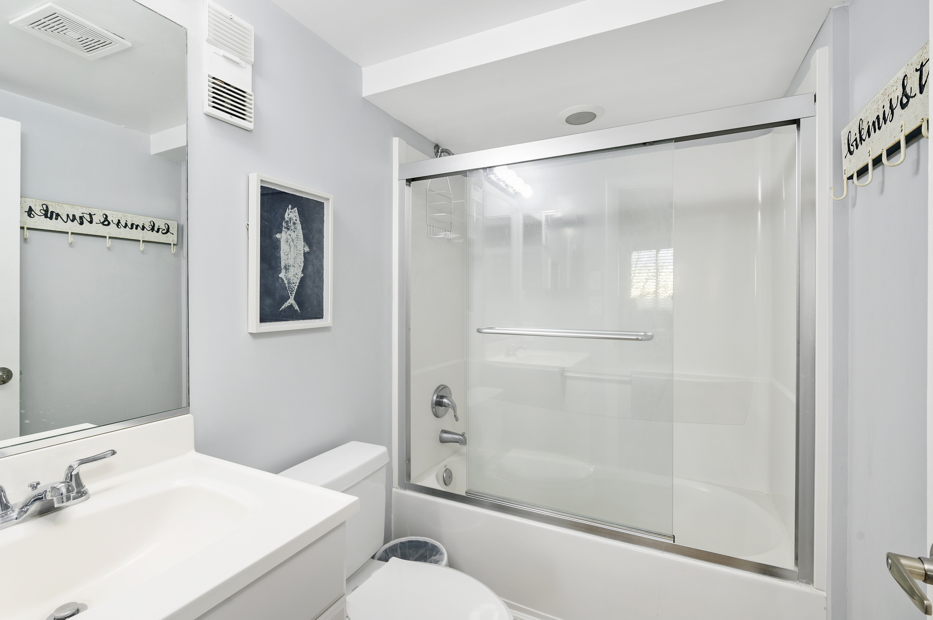 Cool down from the Hot Summer Sun in the Shower/Tub Combo!