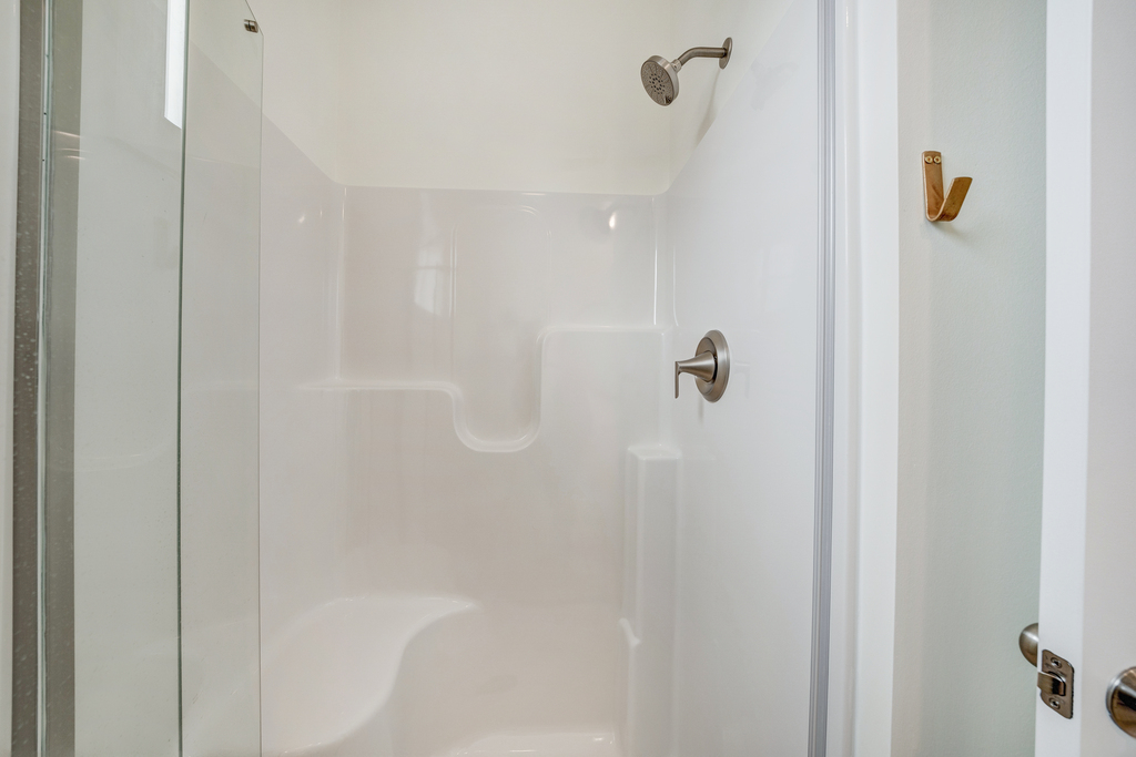 Full Bath with Walk-in Shower is upstairs.