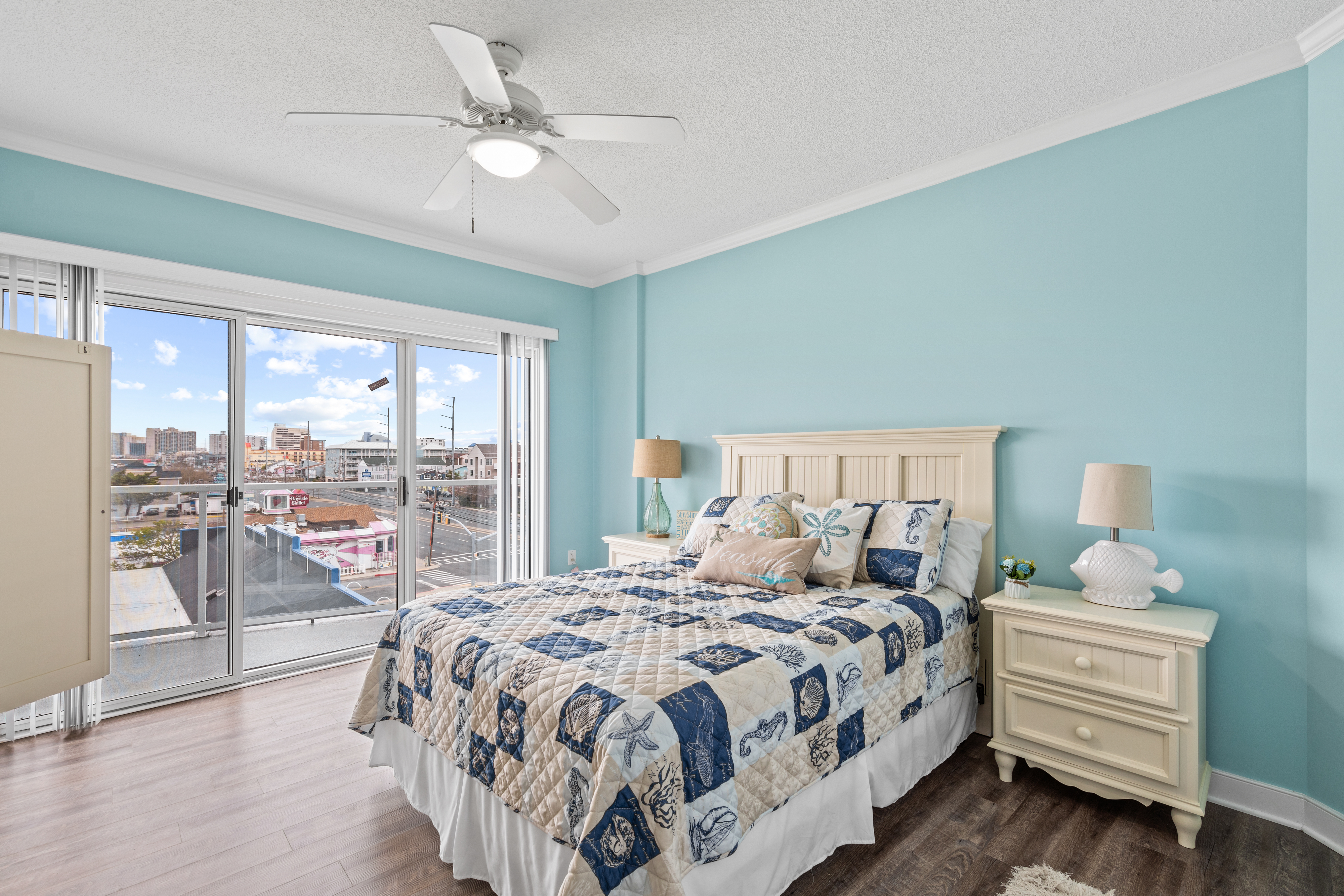 Bedroom 1 is the Primary with a Queen Bed.