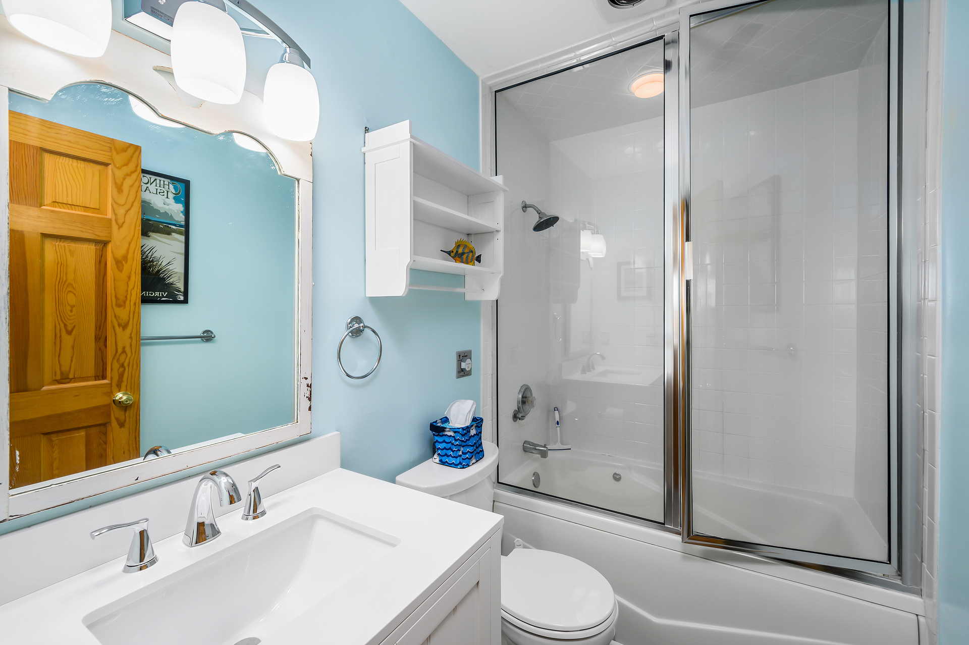 Master Bath with Tub/Shower Combo.