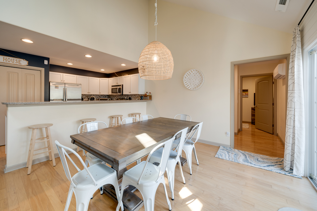 Dine in the comfort of Central AC in the Dining Room.