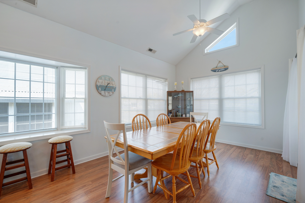 Enjoy a Home Cooked Meal at the Dining Table.