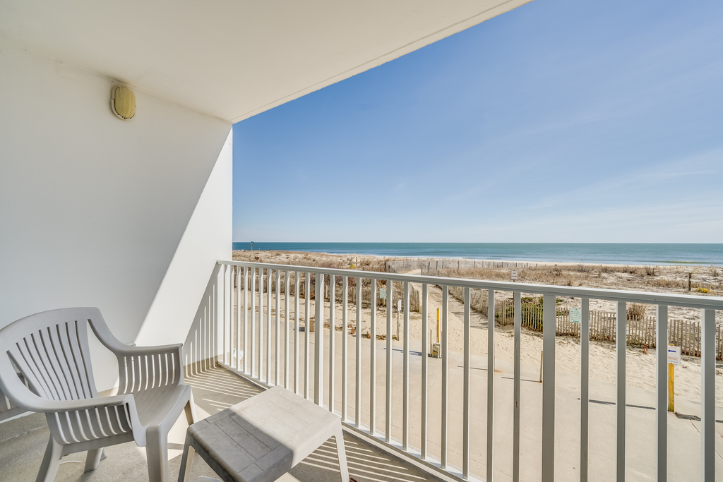 Enjoy a famous OC sunrise from your private balcony!