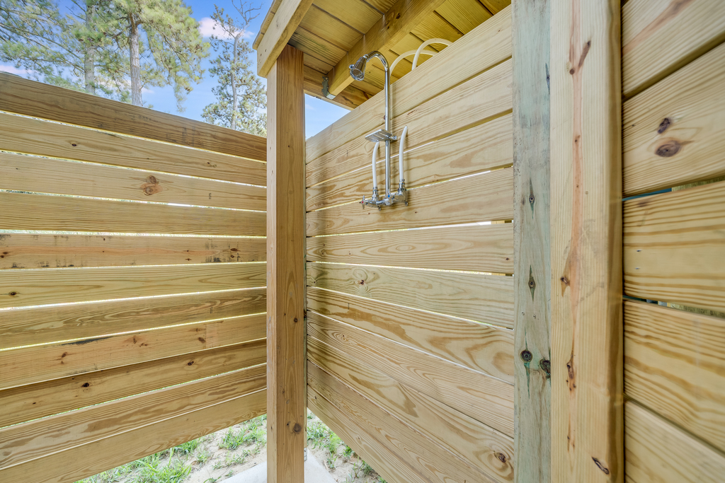 Rinse off after a day at the beach