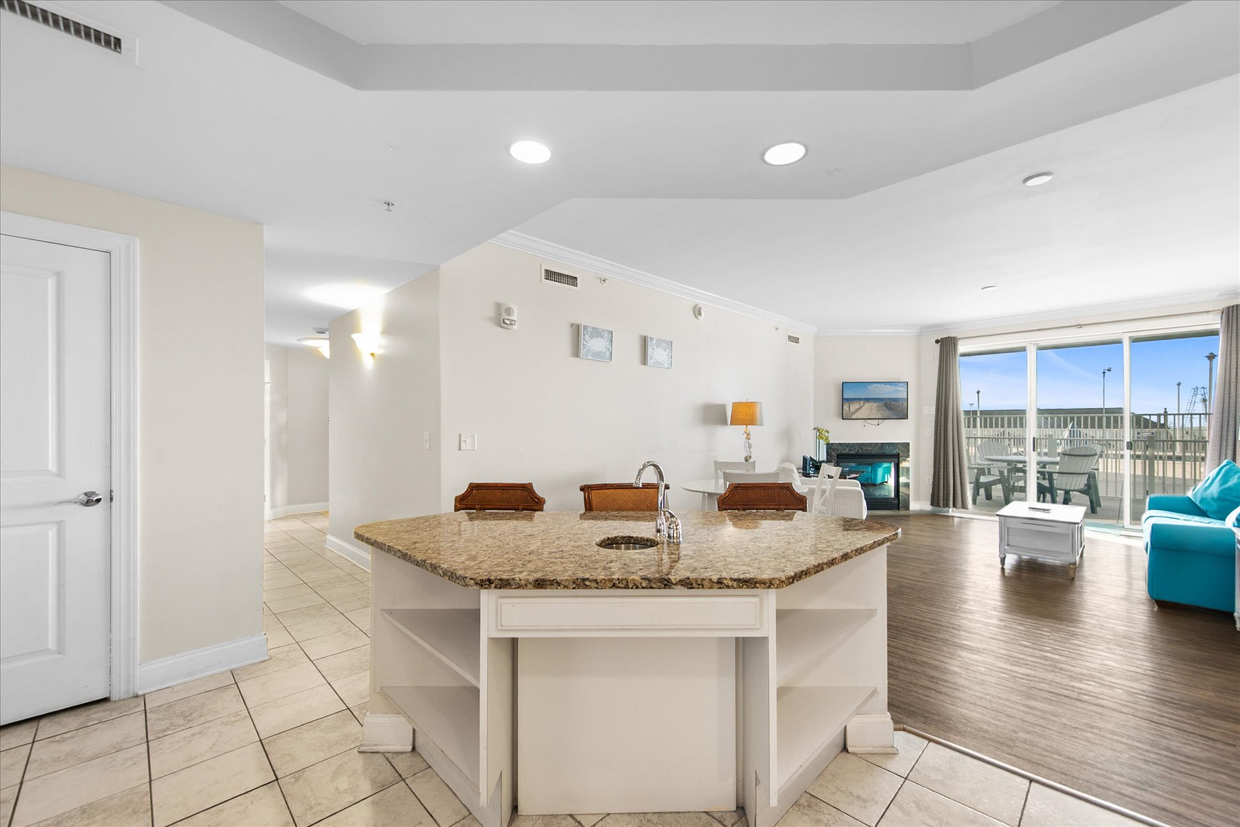 Indulge in a quick bite here at the bar.