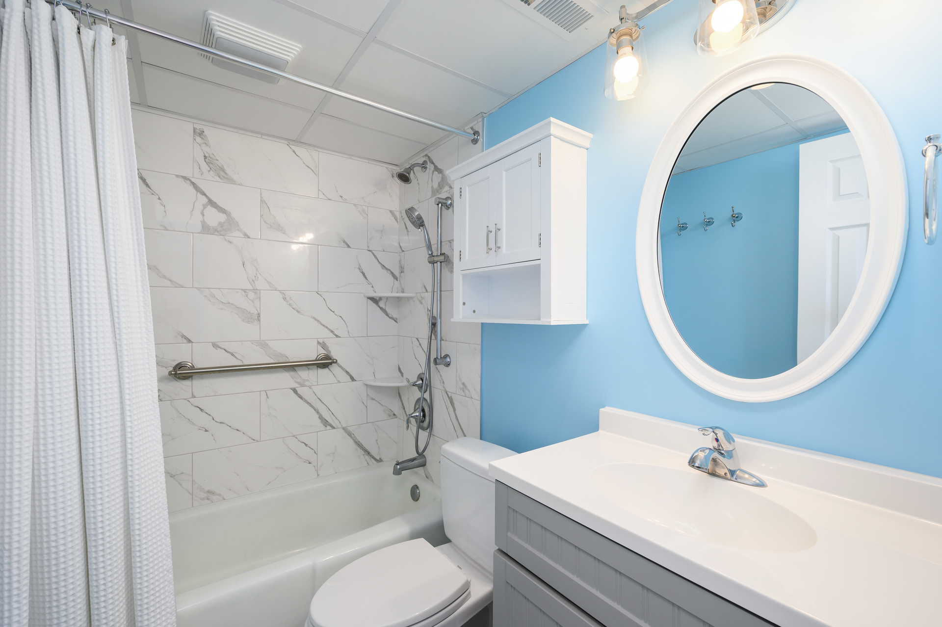 Tub/Shower Combo in Primary Bathroom.