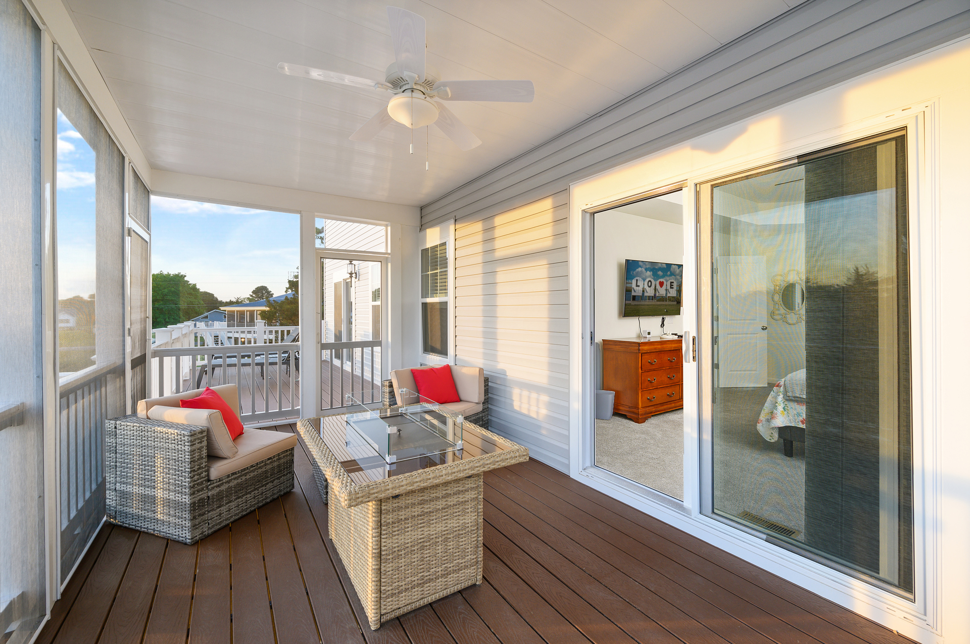 Gather around the Propane Fire Table.