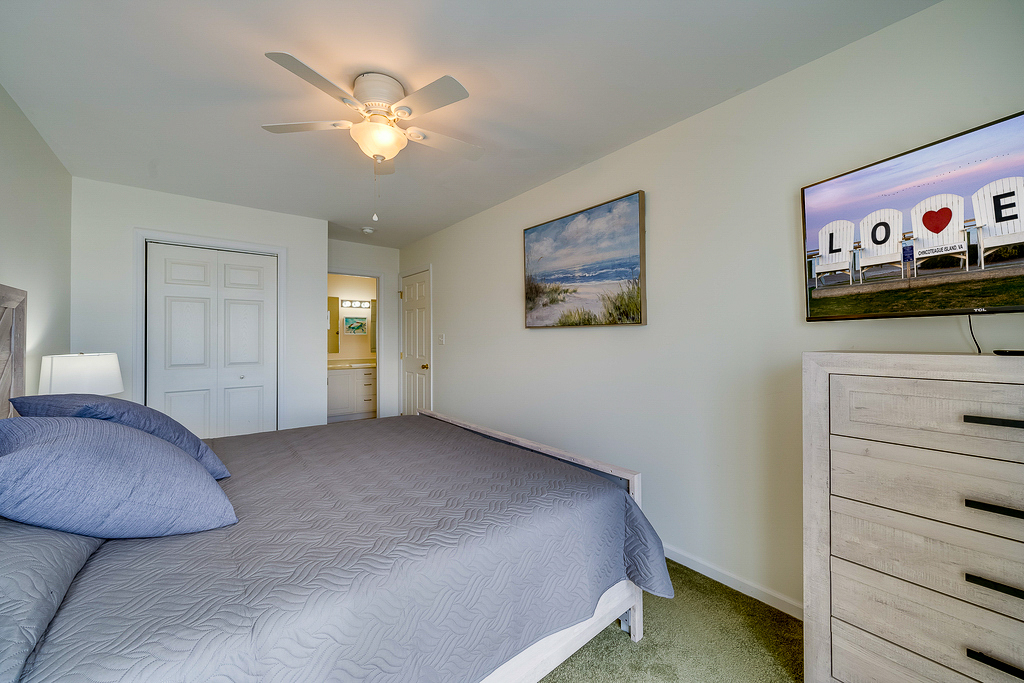 Decorated in serene Coastal Colors.