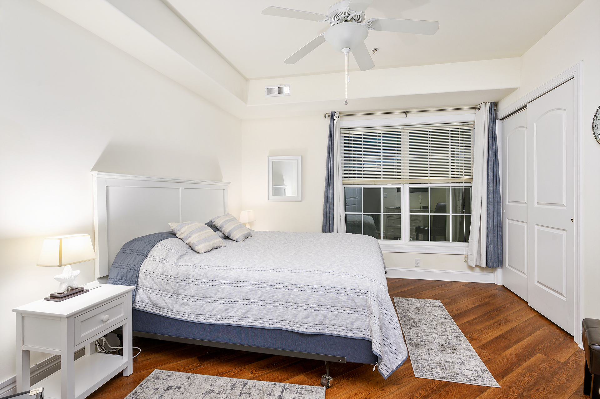 Beachy and beautiful, Bedroom 2 also has a King Bed.