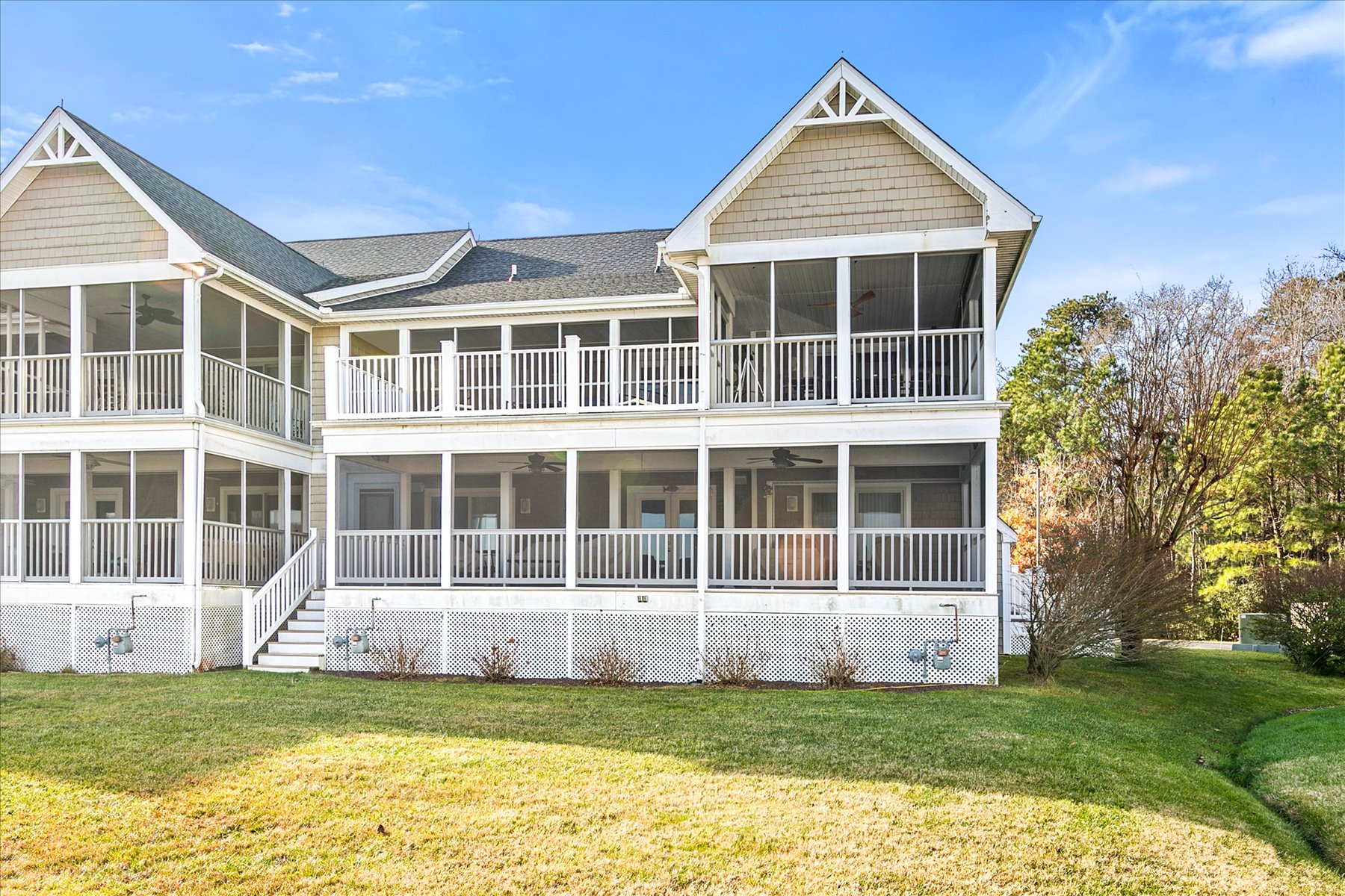 Reel Nauti on the second floor, offers great views and a truly unique Porch and Balcony area