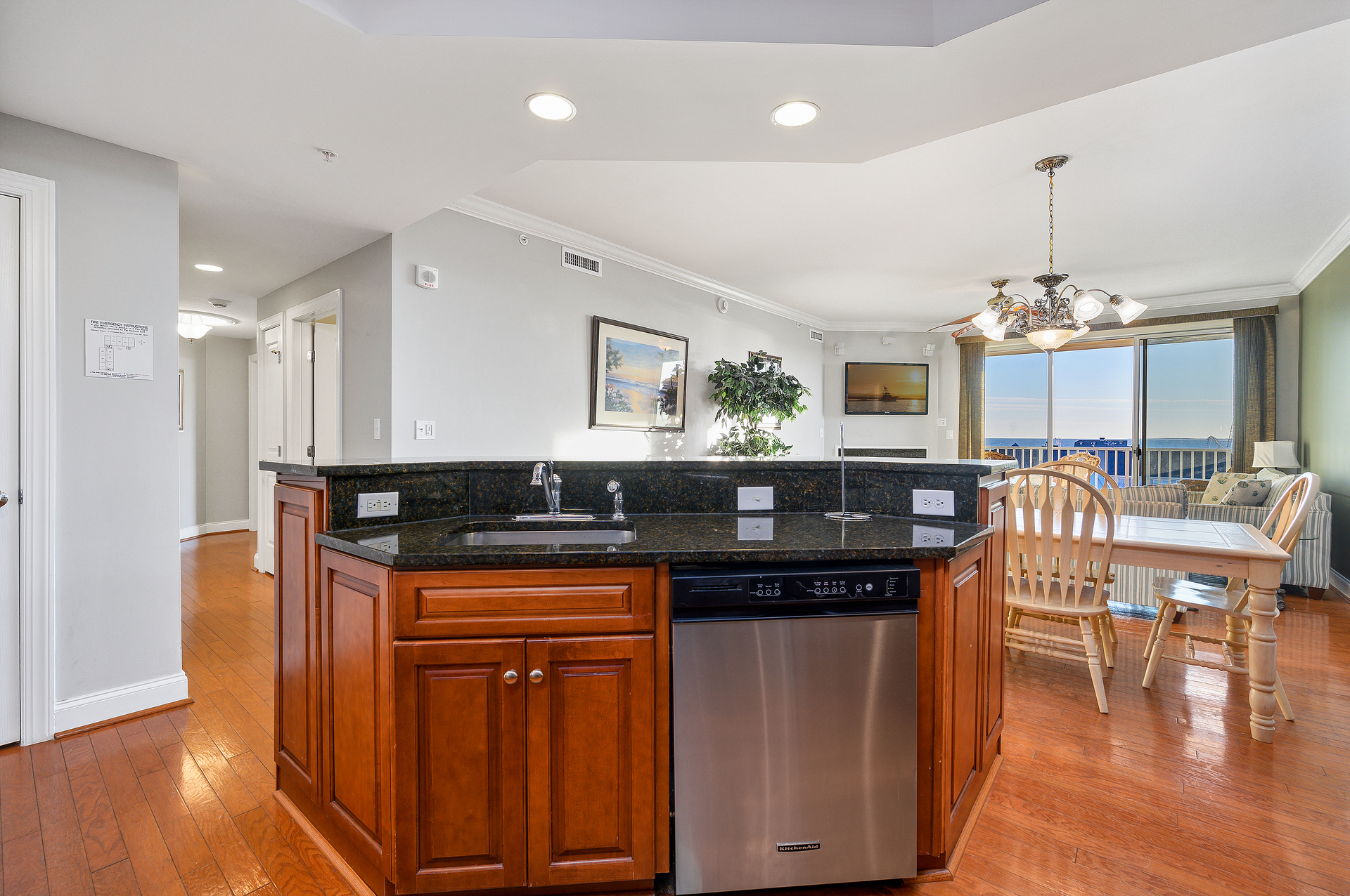 The Kitchen is open and you can still enjoy your beautiful view!