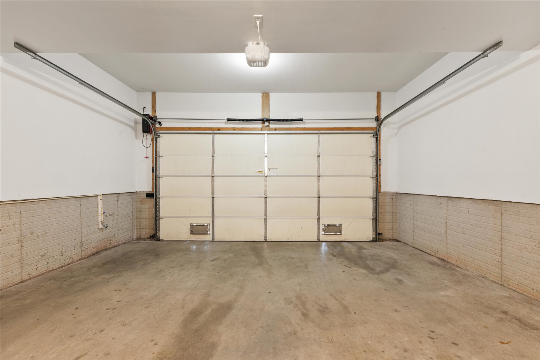 The spacious Garage can fit 1 car and all of your beach supplies.