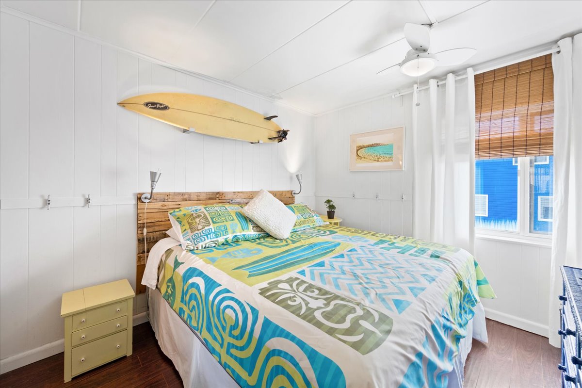 The Primary Bedroom is a Tropical Retreat!