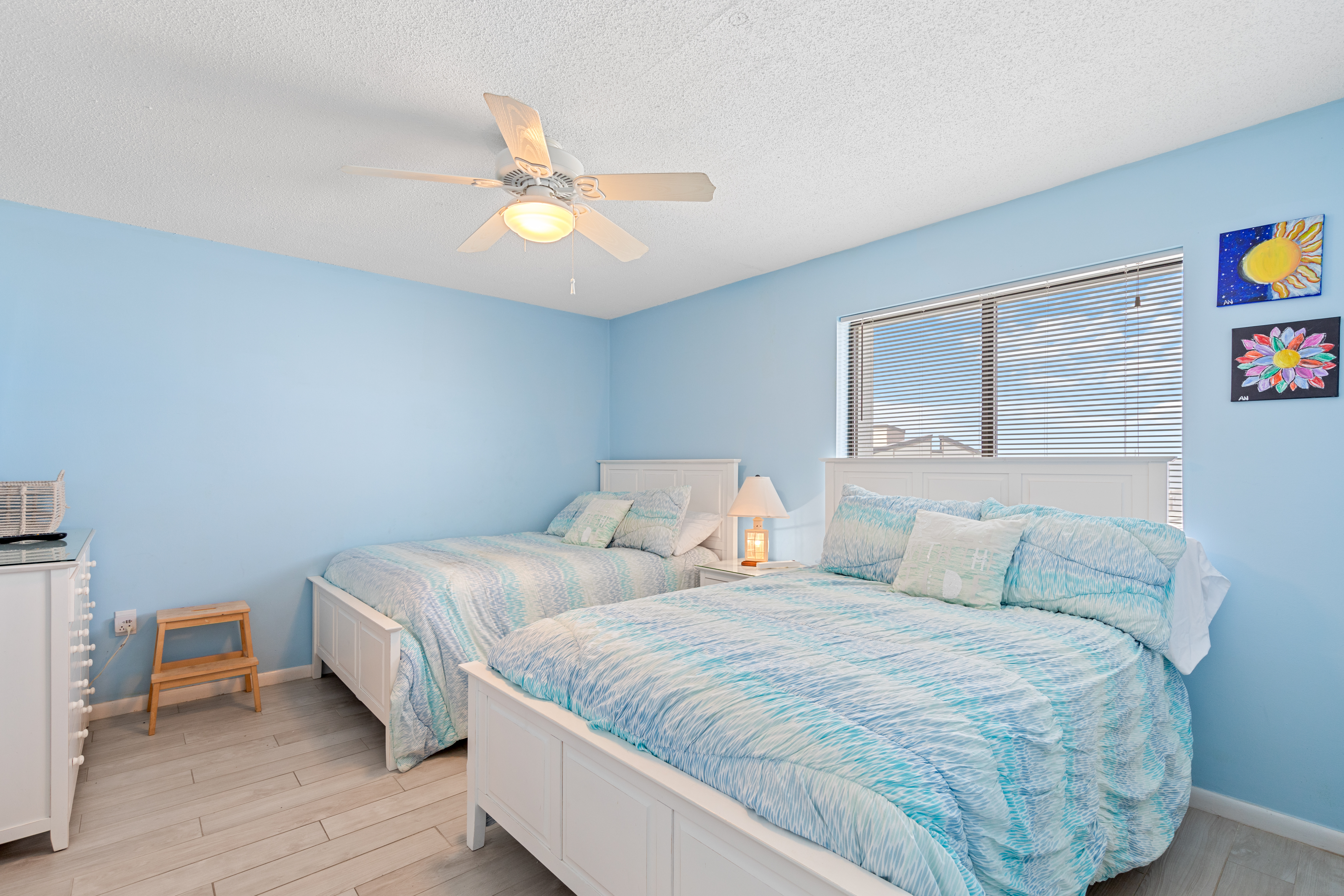 Bedroom 2 offers 2 Full Beds!