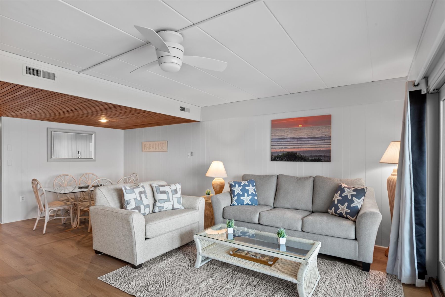 Enjoy the sunrise right from the living room!