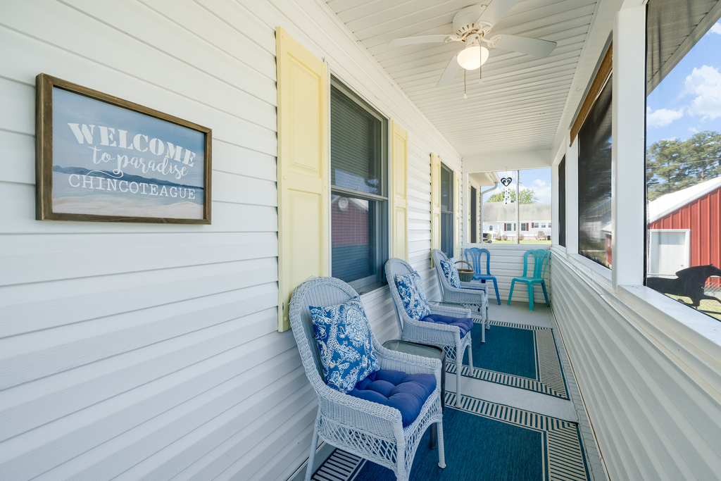 Brand new furniture on the front porch