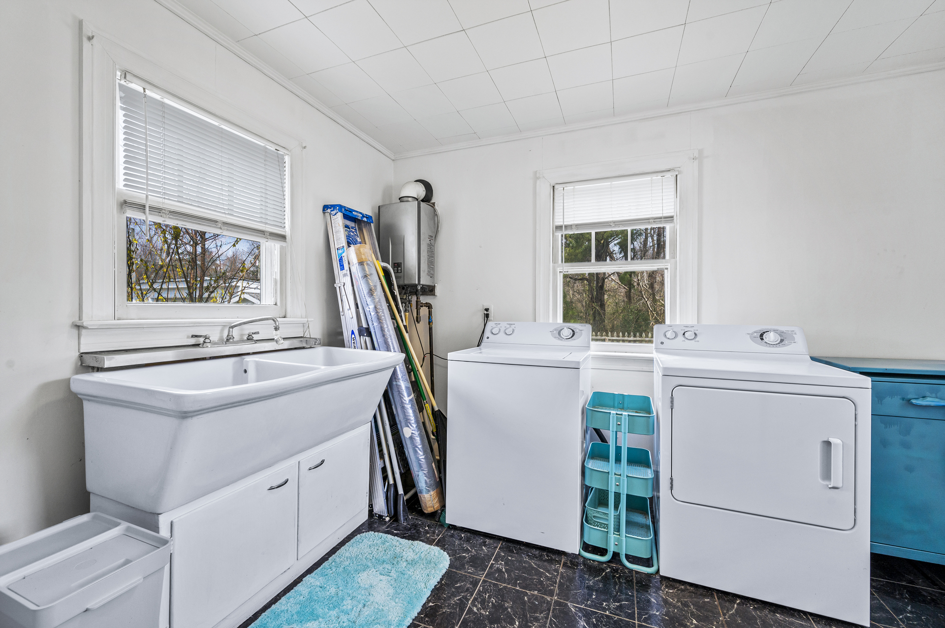 Convenient Laundry Area off Kitchen.