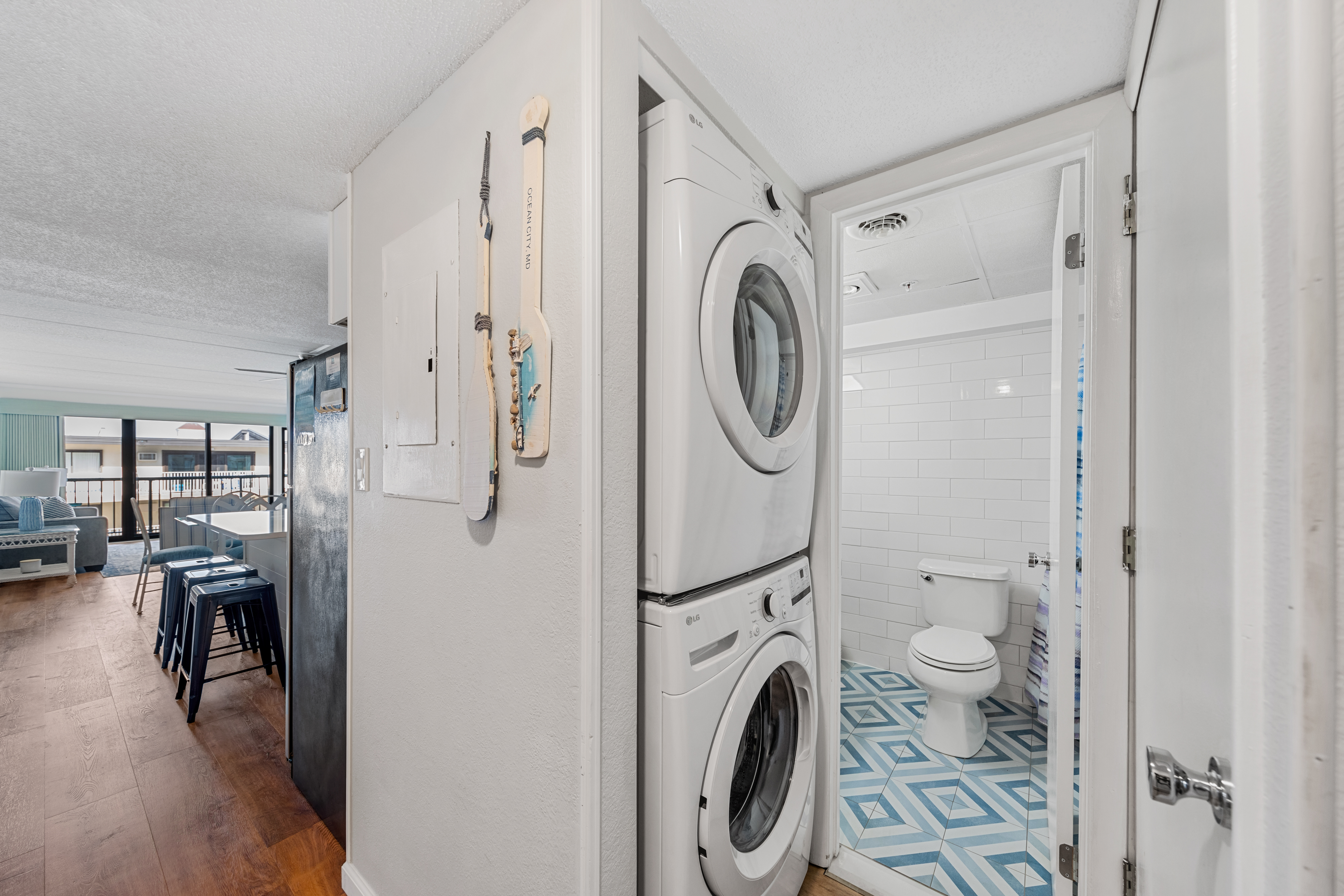 Brand New, Stacked Washer & Dryer for your convenience!