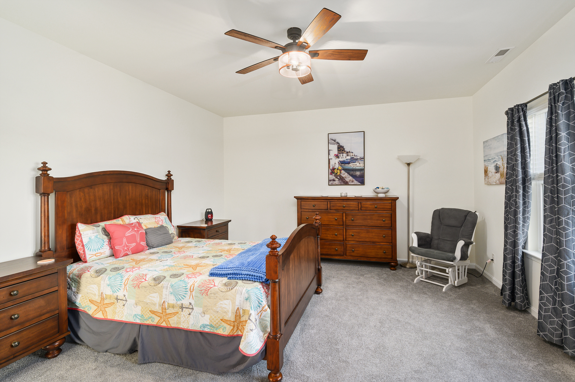 Master Bedroom 1 is just off Living Area with a Queen Bed.