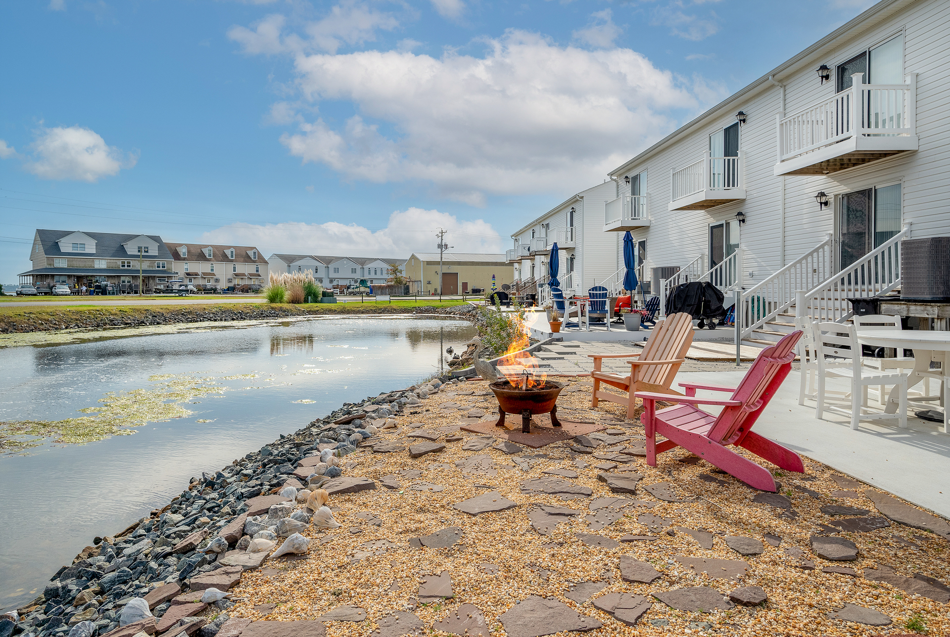 Share stories of the day's adventures around the cozy Fire Pit.