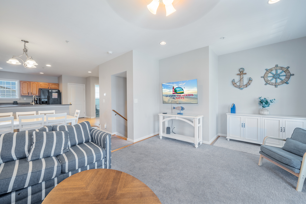 The Living area features a Flat Screen TV.