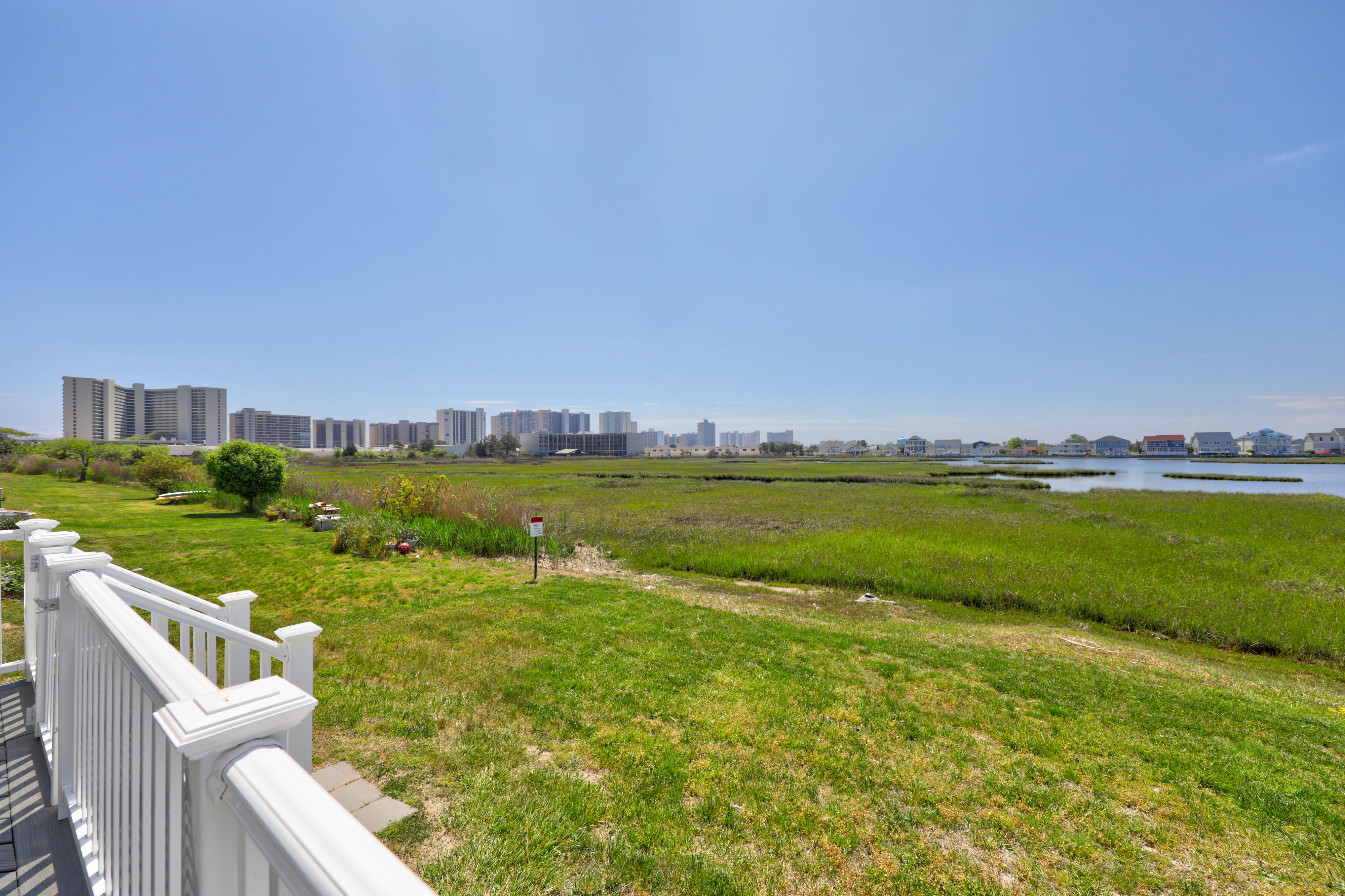 The views of the Bay and Ocean City Skyline will be a favorite spot to wind dow your day