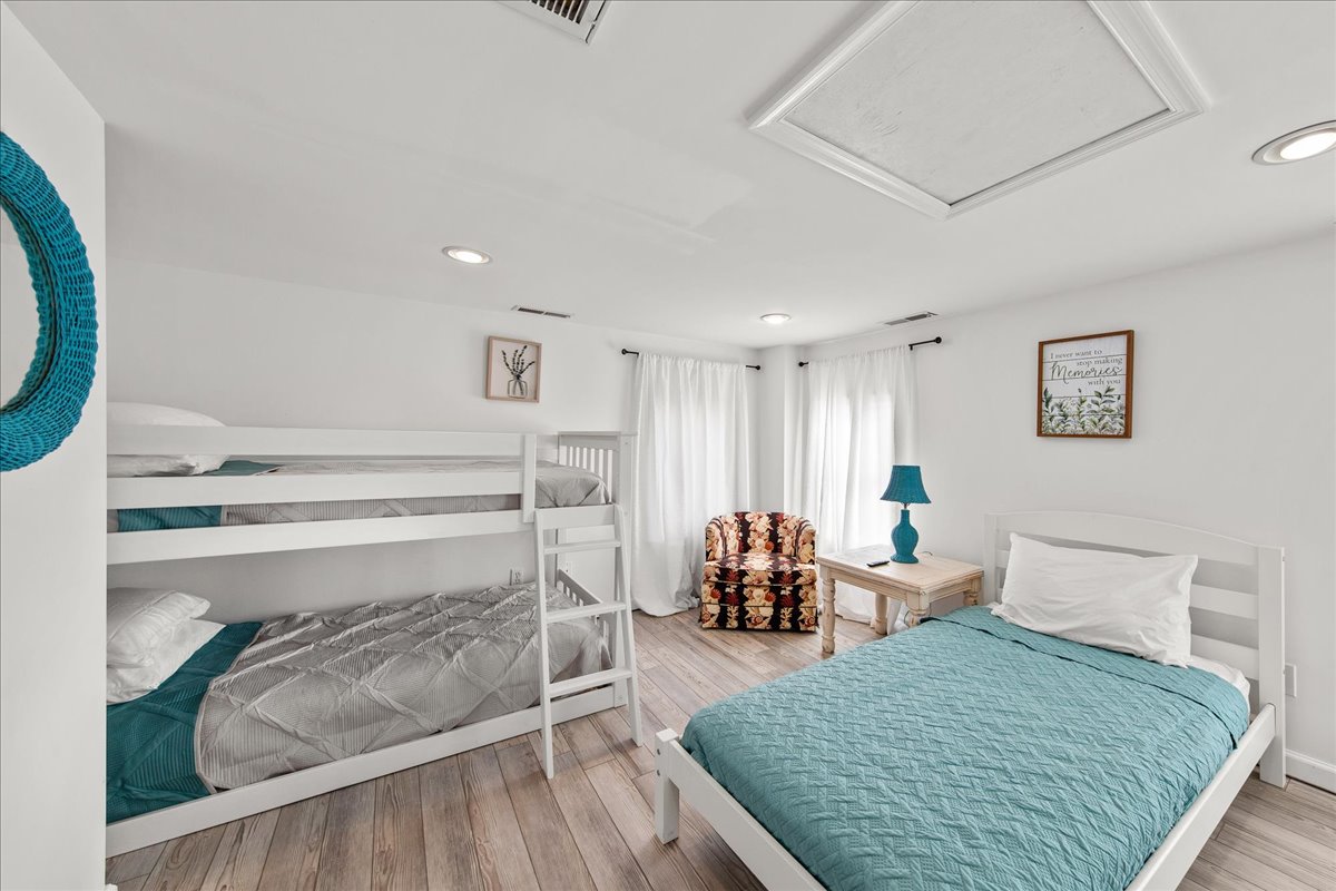 Bedroom 2 is perfect for the kiddos and sleeps 3.