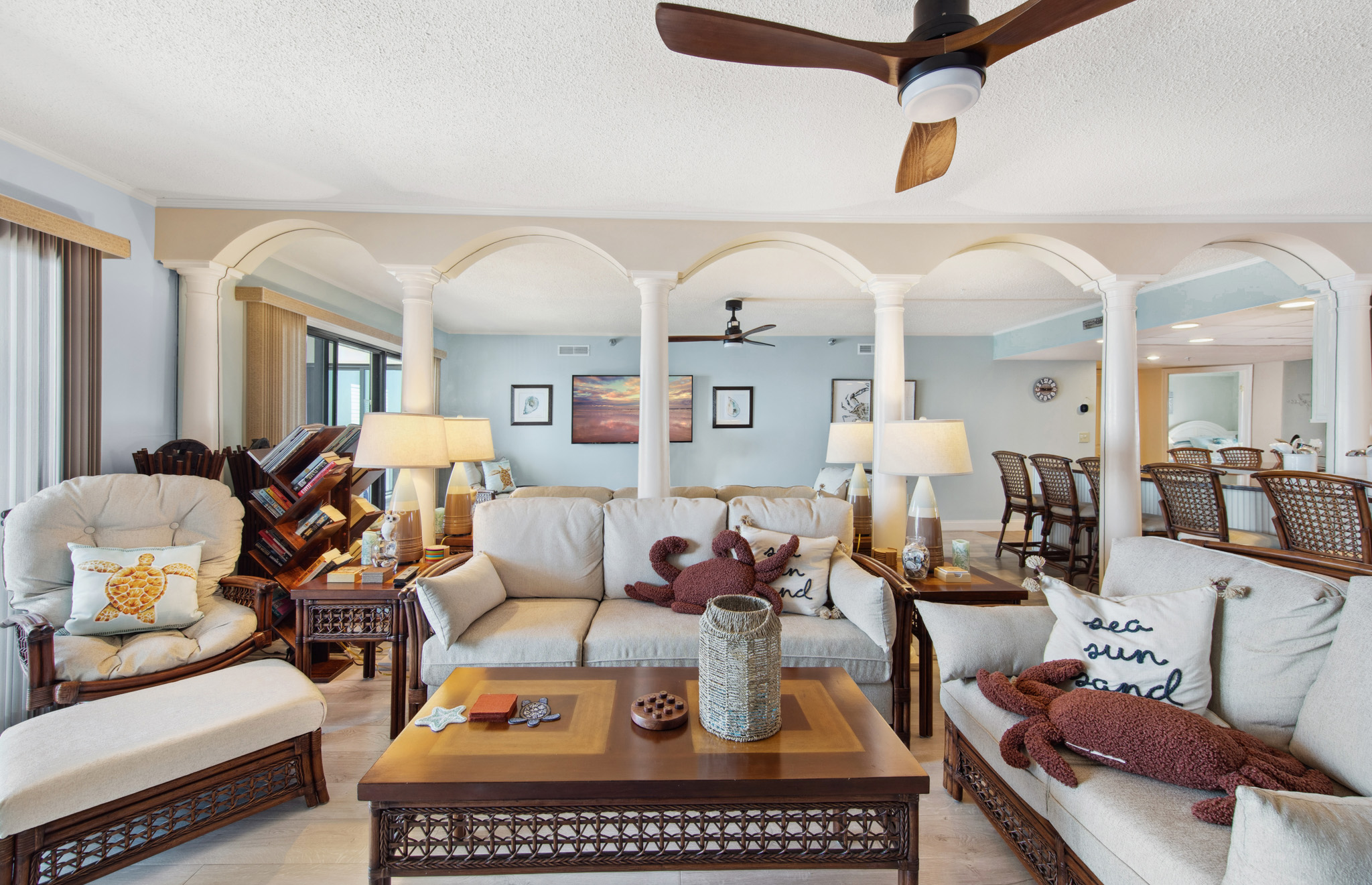 Wide open space keeps the whole family together while providing space to still spread out.