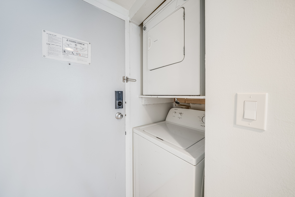 Stacked Washer & Dryer for your convenience!