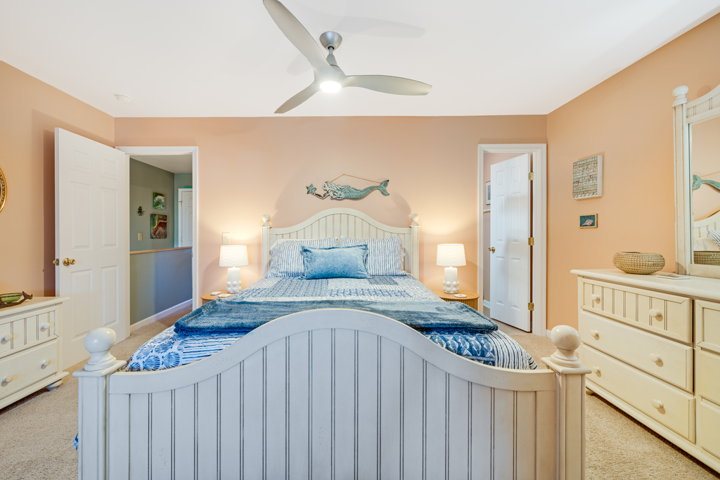 Master Bedroom with New Organic Queen Bed.