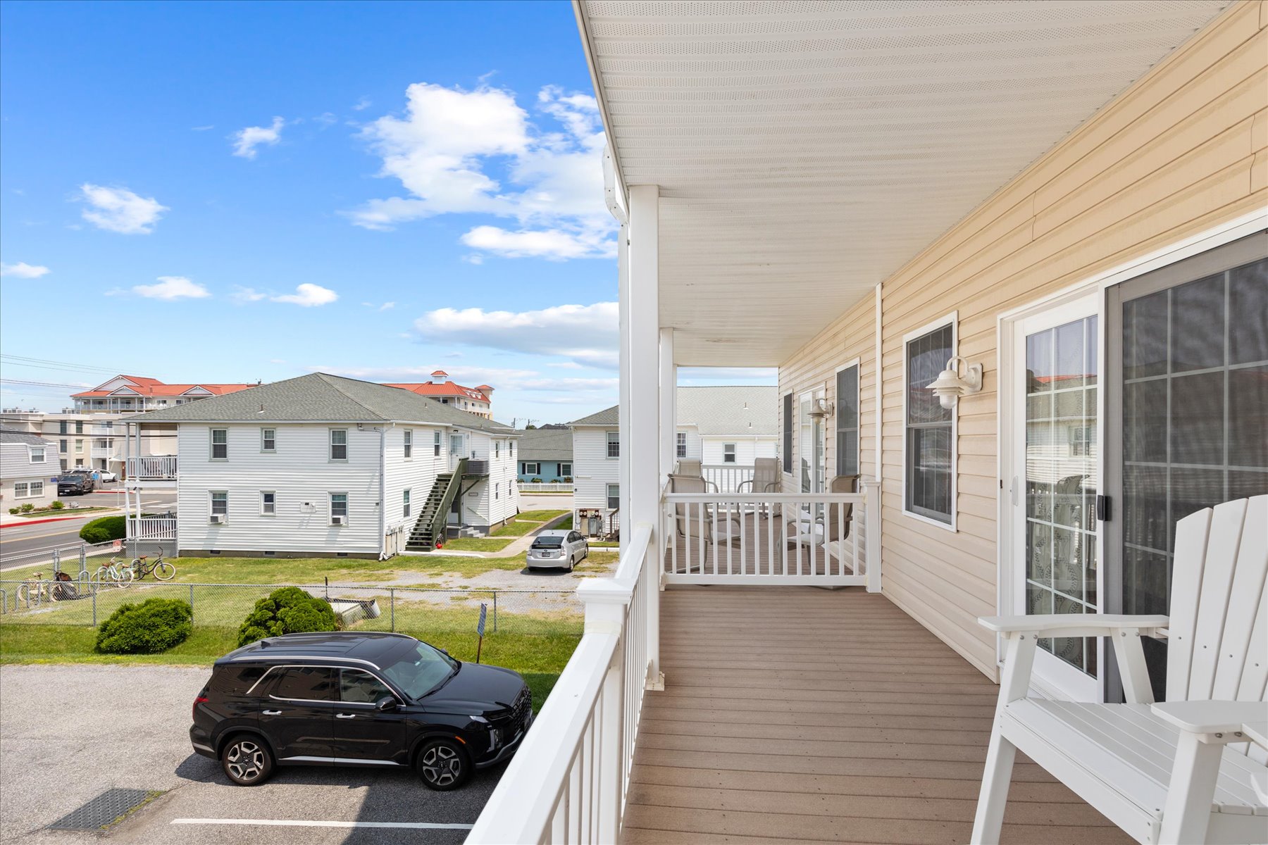 Enjoy the views of the wide open sky from the deck.