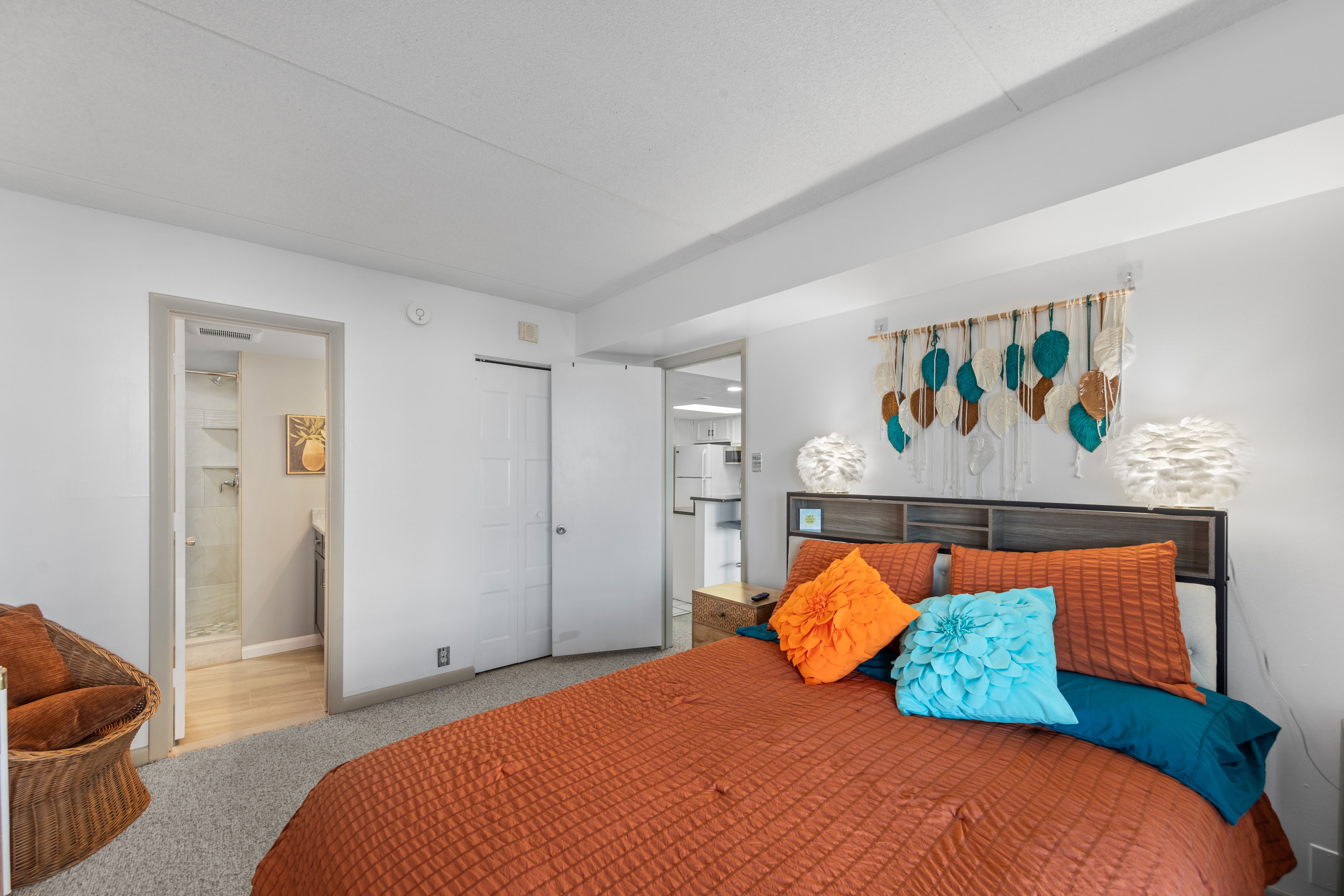 You'll love the warm and inviting feel of this bedroom!