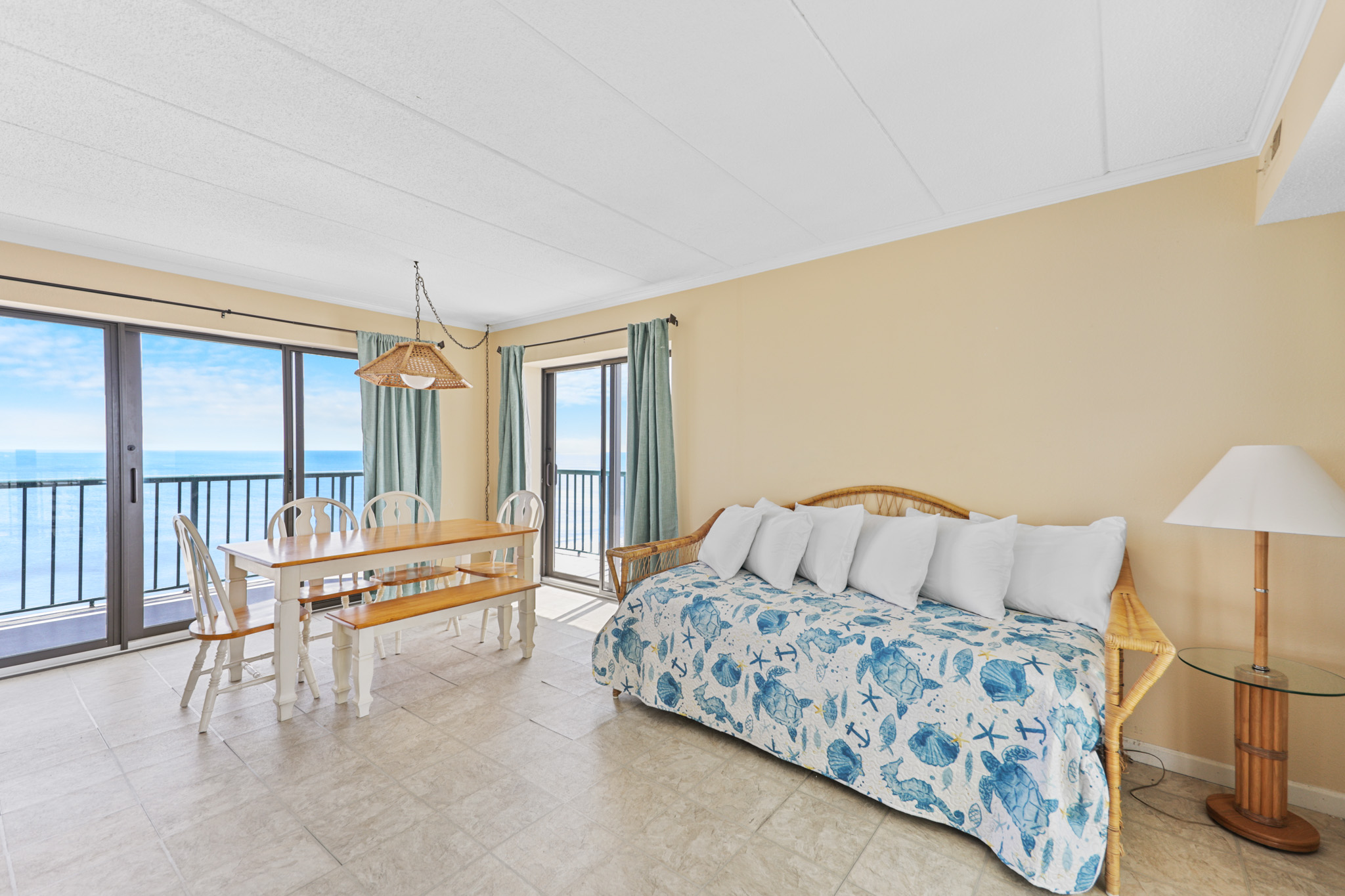 The convenience of the Day Bed allows for more sitting and sleeping space.