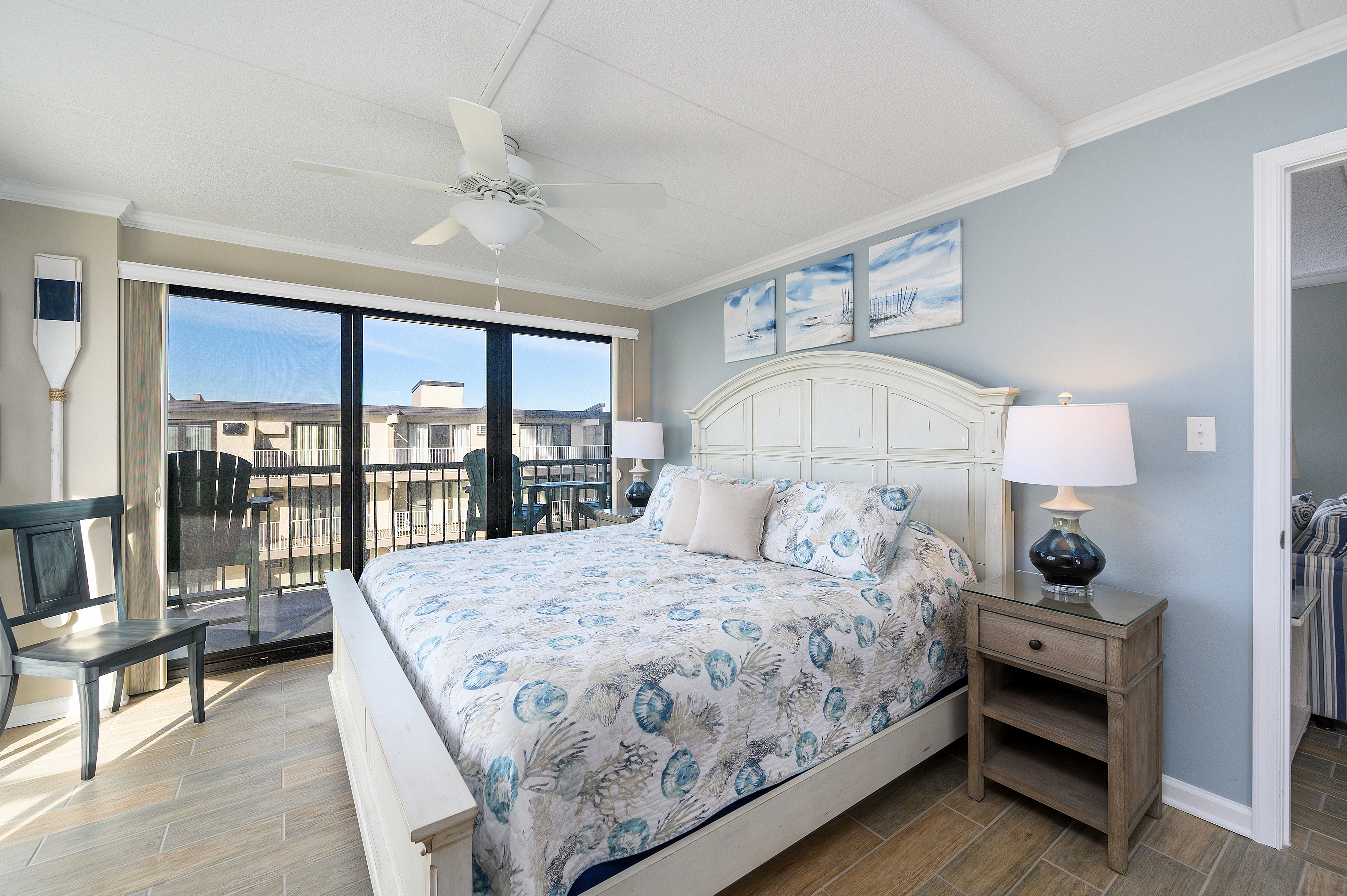 Melt into the luxury King bed in Bedroom 1 after a fun-filled day of making family memories at the Beach